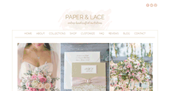 Desktop Screenshot of paperandlaceboutique.com